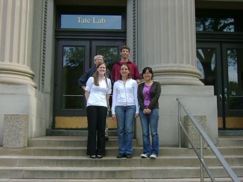 PER folks in front of Tate Hall—taken after Jen's defense