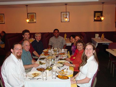 Dinner at India Palace after Jen's thesis defense